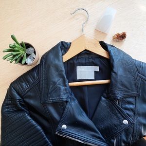 ASOS Moto Biker (real) Leather Jacket -  Like new